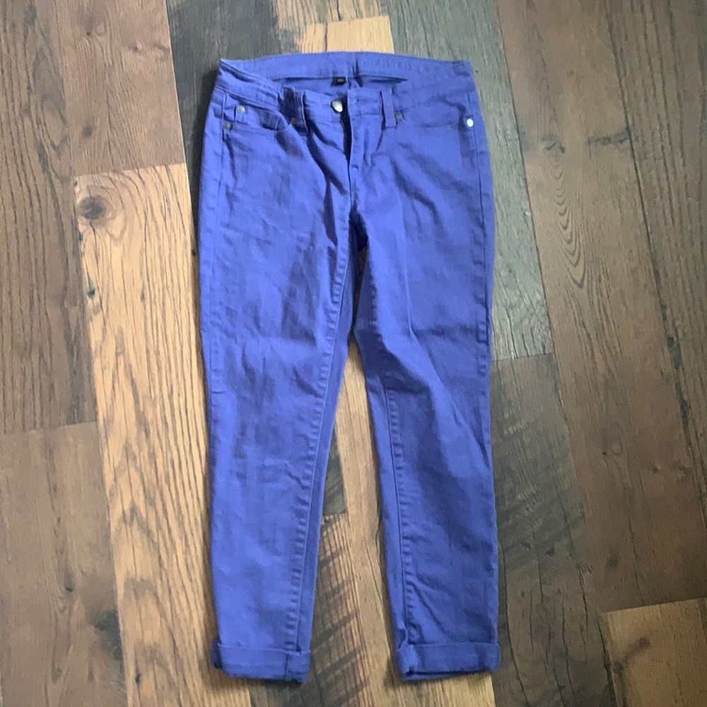 GAP premium skinny ankle jeans in purple